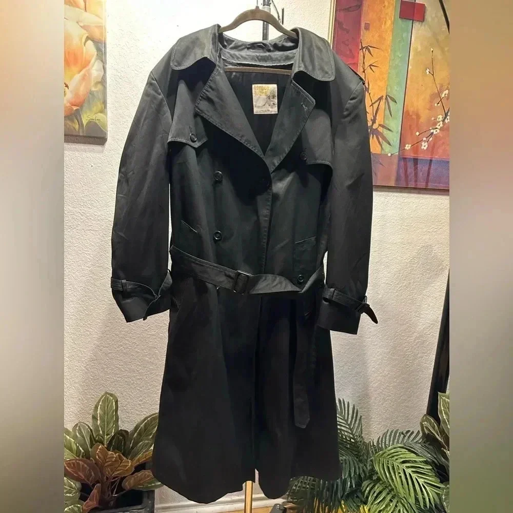 London towne long trench coat women’s size 46(long) - Picture 2 of 16